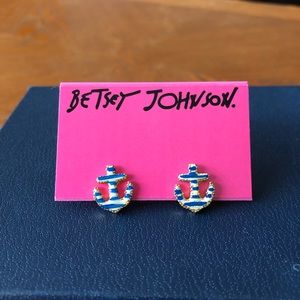 Betsey Johnson Anchor Earrings